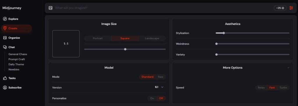 MidjourneyをWeb版の使い方